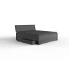 Wimex - Tweepersoonsbed Kopenhagen - Donkergrijs - 160x96x200cm | Belga Meubelen Best