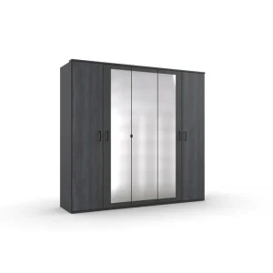 Wimex- Kleerkast Kopenhagen - 5 draaideuren - 225x208x58cm | Belga Meubelen Discount