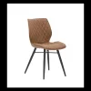 YLF - Eetkamerstoel Yasmin - Stof - Cognac - 46x80x45cm | Belga Meubelen Hot